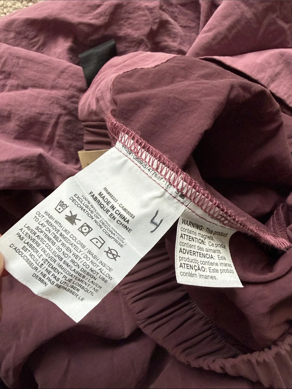 NWT Nike Sportswear Tech Pack Wrap Midi Athletic Outdoor Skirt Dark Wine